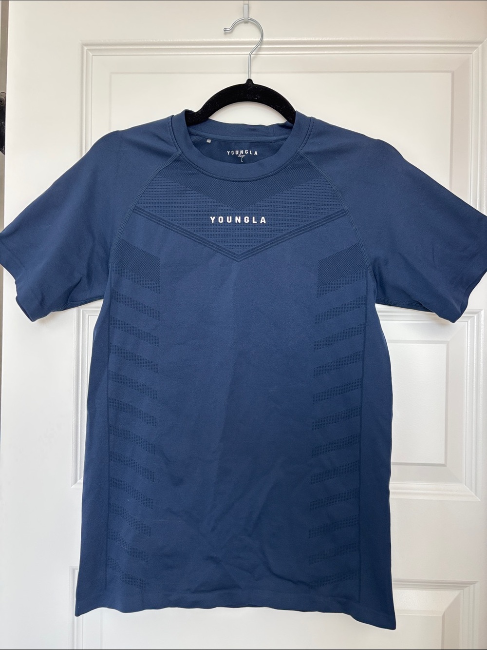 YoungLA Blue Short-Sleeve Compression Tee